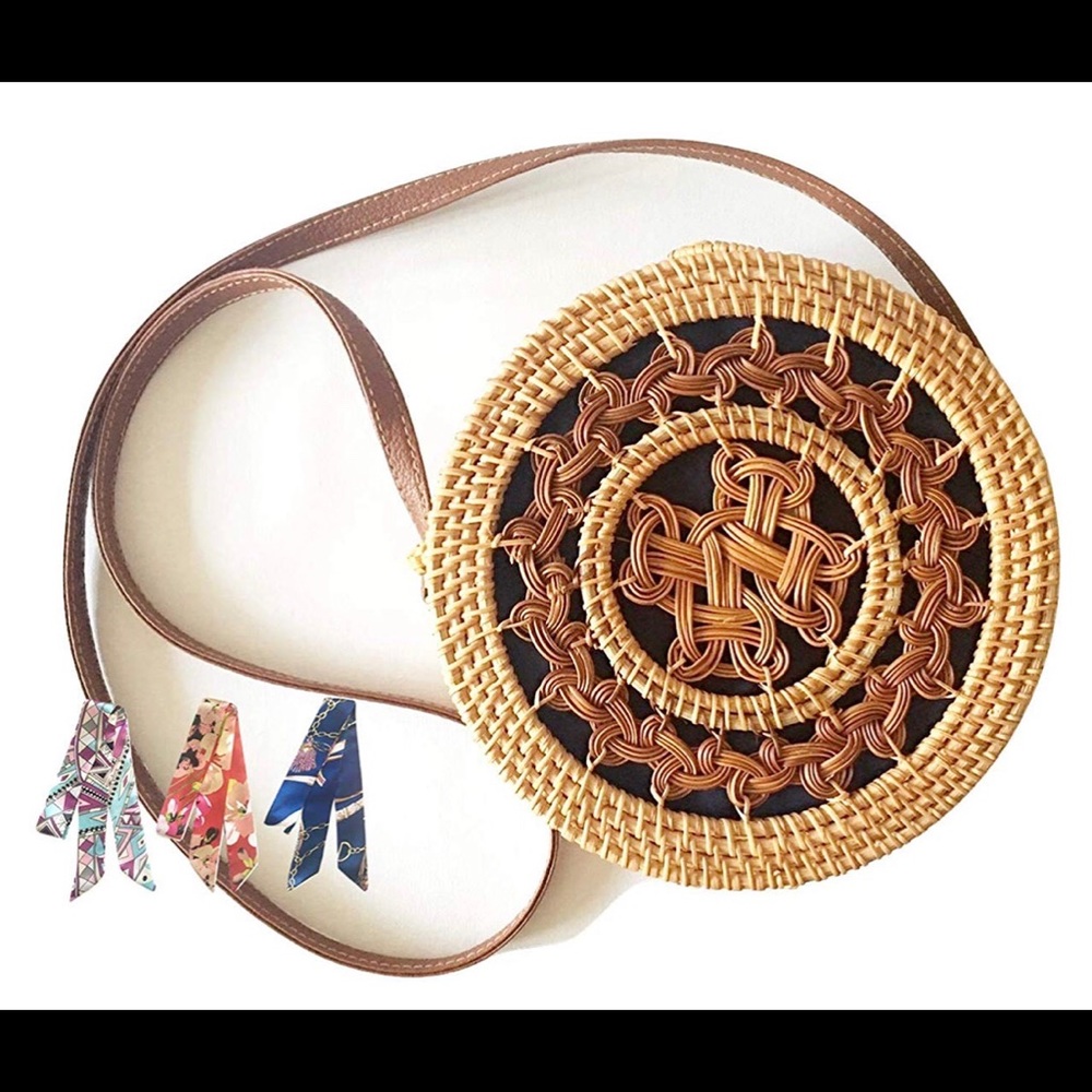 Rattan Bali Cross-Body Bag